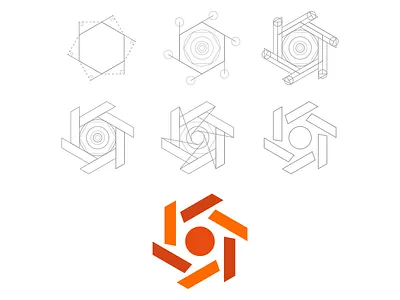 Symbol construction process logo process symbol