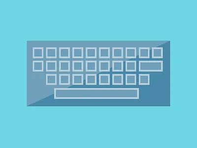 Keyboard flat illustration illustrator keyboard