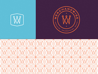 Merchandwise branding crown identity logo mark