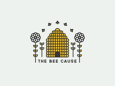 The Bee Cause fuzzco illustration logo