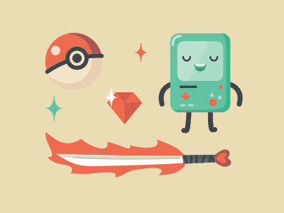 Legendary adventure time bmo comics geek illustration legendary pokeball pokemon power of love scott pilgrim stolz sword