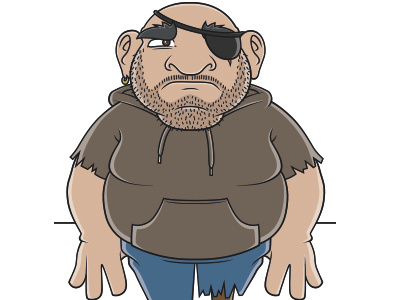 Blacksmith blacksmith cartoon character comic concept new pirat vector