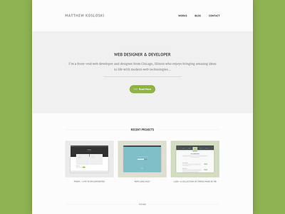 New Portfolio css3 font html5 jquery nav portfolio resposive design web web design