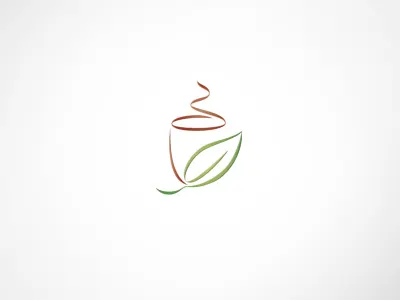 Drink Delight Logo Template aroma cafe coffee cup drink flavour icon logo logotype mark tea teahouse