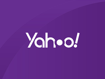 Yahoo! Logo Concept brand concept identity logo logo type negative space purple yahoo