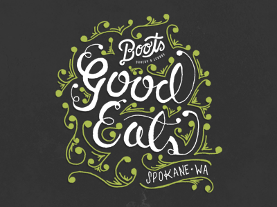 T-shirt design bakery good eats hand drawn lettering tshirt yum