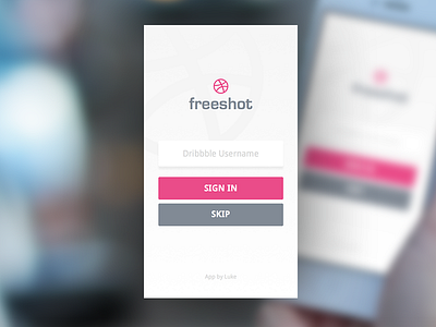 Dribbble App Freeshot dribbble app freeshot ios