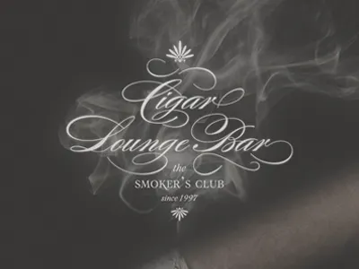 Cigar Lounge ... fancy lettering lettering logo ornament ornamental type typo typography