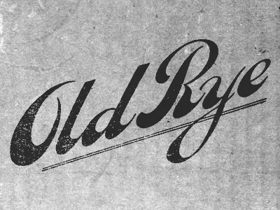 Old Rye brand hand lettering handlettering lettering old rye typography