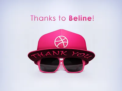 Debut shot debut hat hello dribbble sunglasses thanks