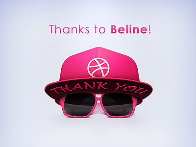 Debut shot debut hat hello dribbble sunglasses thanks