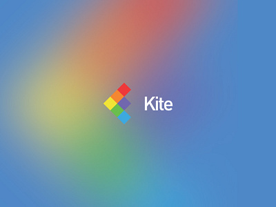 Kite logo brand colorful icon kite logo mark simplicity