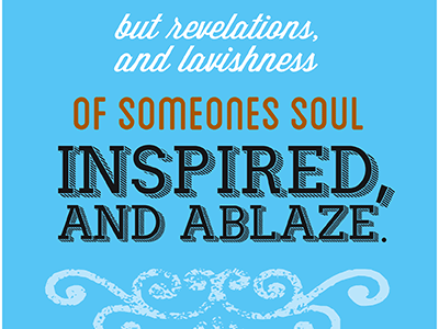 Quote blue design graphic design quote type typography