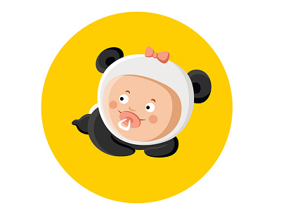 Baby panda baby childe children girl kids panda