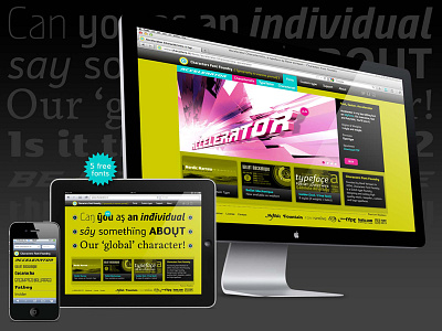 Characters Font Foundry online font free logo typography website