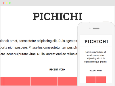 Pichichi - Freebie html5 responsive template css free freebie github html5 minimal responsive template ui