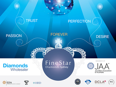 Magazine Ad ad advertisement crown diamonds glow graphics jan jewel jewellery magazine shine stone