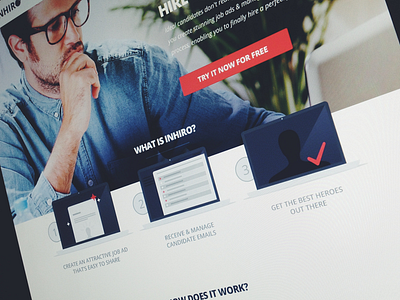 Landing page landing page process sign up