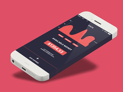 Expenses design expenses flat mobile money spending ui ux