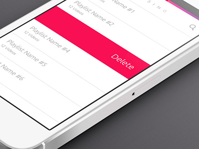 iOS App Playlist Delete app ios iphone playlist ui user interface video