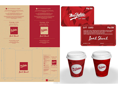 Mrs. Fields PH branding layout manila packaging philippines