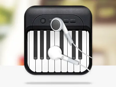 Piano regulator icon piano