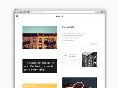 Maple Theme maple theme tumblr