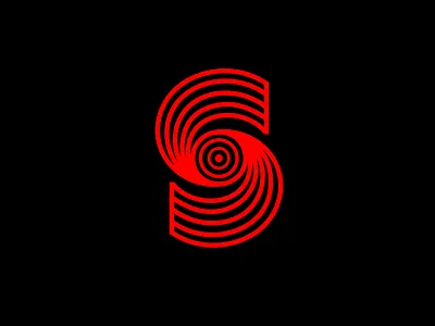 S Monogram Logo communication agency design studio eye hands logo logo design logo designer monogram pavel surovy radar s studio