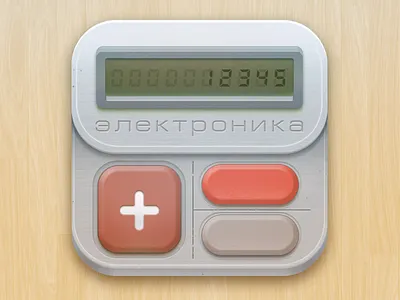 Retro calculator icon calculator icon ios metallic retro ui vintage wood