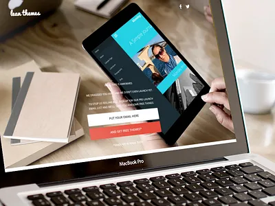 Lean Themes app desktop landing splash themes web