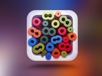 Icon app blur button clean design icon idea illustration ios ipad iphone logo