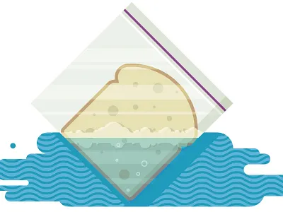 Selling a Soggy Sandwich bag illustration sandwich ziploc