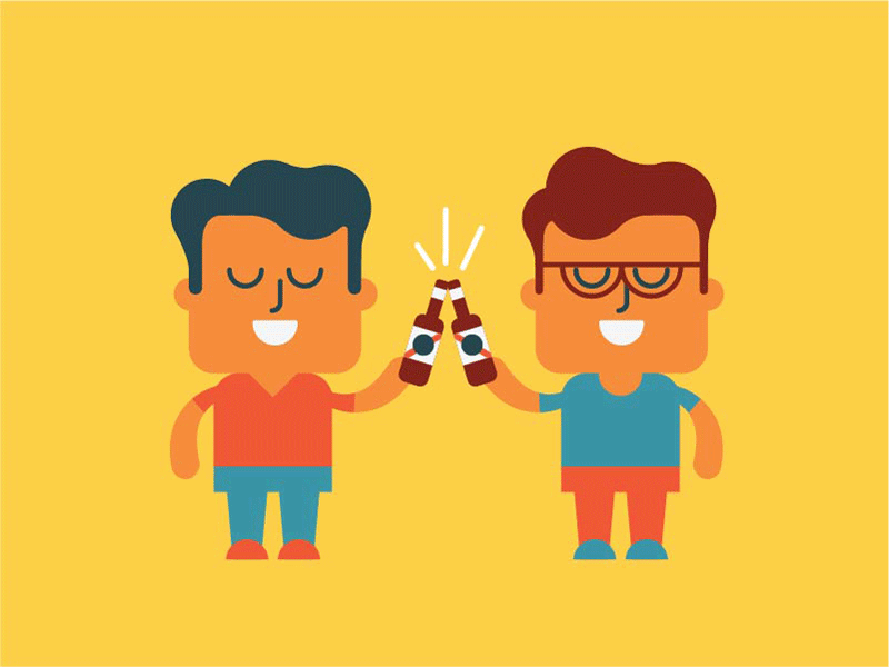 The Adventures of Rick & Teddy adventure character flat friends fun illustration