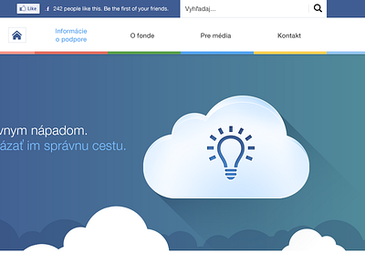 Innovation Idea - website blue cloud layout sky ui website