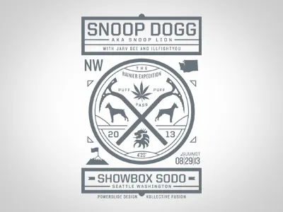 Snoop Dogg gigposter type treatment bobby dixon gigposter lettering poster screenprint type typography