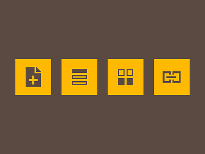 Versliukai.lt paid services icons add brown clean flat gallery icons link list simple square versliukai yellow