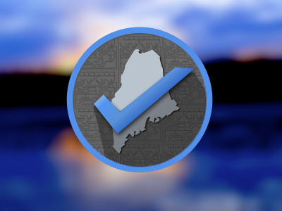 Maine, Check icon maine state