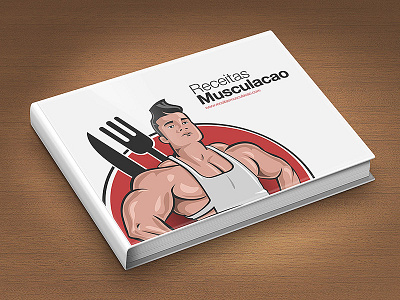 Body Builders Recipes body building character logo mascot recipe