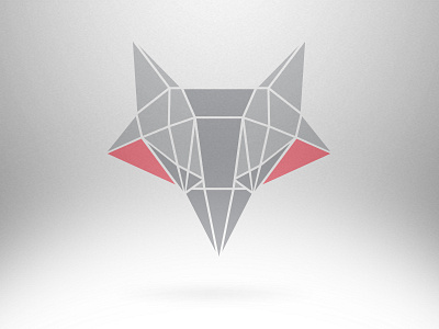 Fox Logo brand branding crystals facets fox identity logo