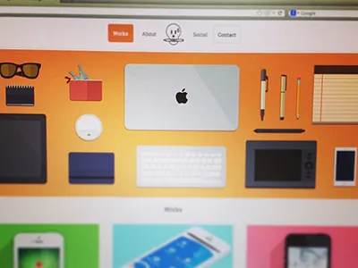 Portfolio 2013 bootstrap design flat graphic illustration portfolio selfie ux web webdesign