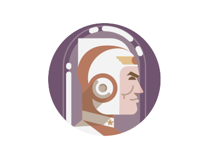 Adam Strange adam strange dc comics flat headgear icon illustration minimalist muted profile