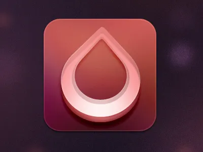 Dropping drop pink red