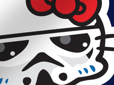 Hello Wars - Storm Kitty artwork character character design cute design hello kitty illustration kawaii mashup starwars sticker vector