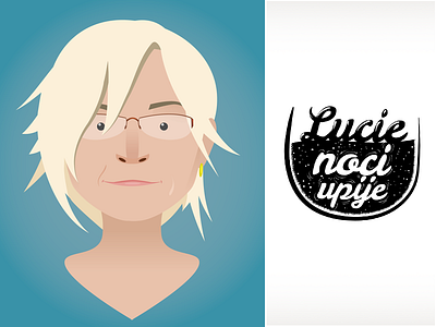 Lucka illustration logo portrait vector