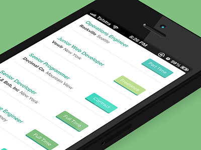 Job Board (In Progress) bootstrap 3 job board listings mobile web