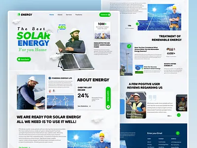 Solar Energy ⚡Landing Page Design - Exploration cleanenergy ecofriendly energyefficiency energyui futureenergy greenenergy greentech landing page renewableenergy solarenergy solarinnovation solarpanel solartech solarpower solarsolutions sustainability sustainabledesign ui design uxdesign visualdesign web design