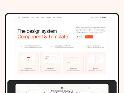 Design System Website component design designsystem uidesign website