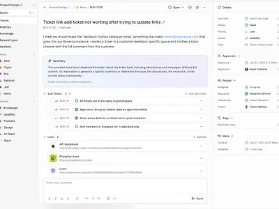 Design for Ticket Management System platform product saas system task ticket todo ui ux