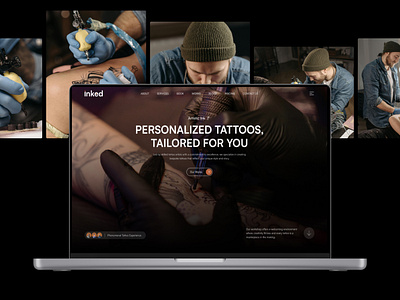 Inked - Hair & Beauty Website Template artist beauty builtwithtemplate clinic cosmetic design hair hair beauty hero hair beauty landing hair beauty landing page hair beauty website hair care hair loss hair restoration health madeinwebflow madewithwebflow spa tattoo webflow