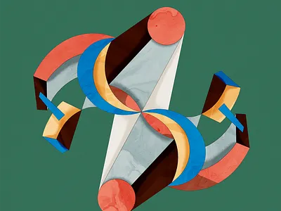 Tension in Duality 3d artwork design graphic design illustration